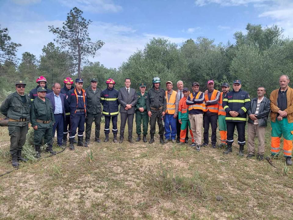 الطارف: محاكاة ميدانية لاختبار مخططات النجدة وتعزيز الوقاية من حرائق الغابات