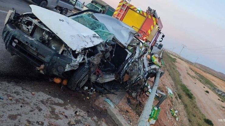 الجلفة: قتيل وجريحان في اصطدام بين شاحنة ومركبة نفعية بعين الإبل